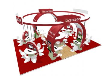cascade finished 3D stand model